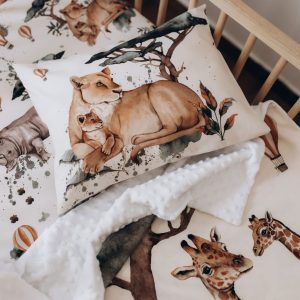 komplet bebi pokrivac i jastucnica veliki motiv